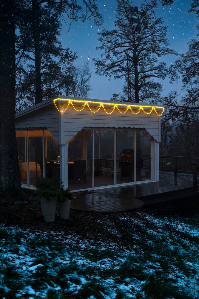 Gardin+ljusslinga, cherry LED