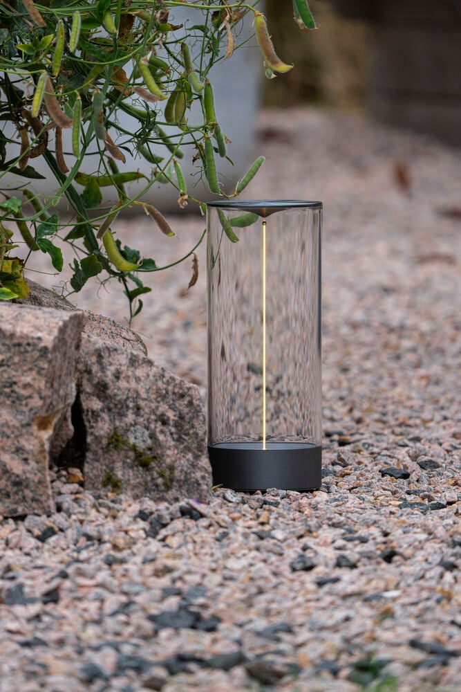 Edison L bordslampa M.Grå USB