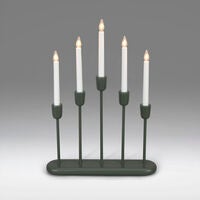 Candlestick Wood/Metal 5 LED
