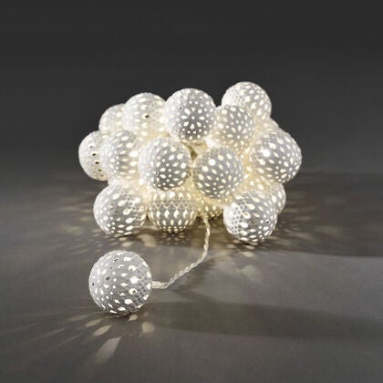 Slinga 24 metallbollar LED