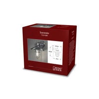 Sorrento vägglykta E27 rostfri