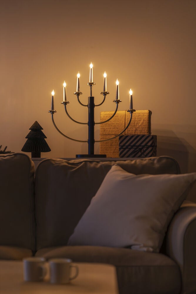 Candlestick 7 bulbs metal
