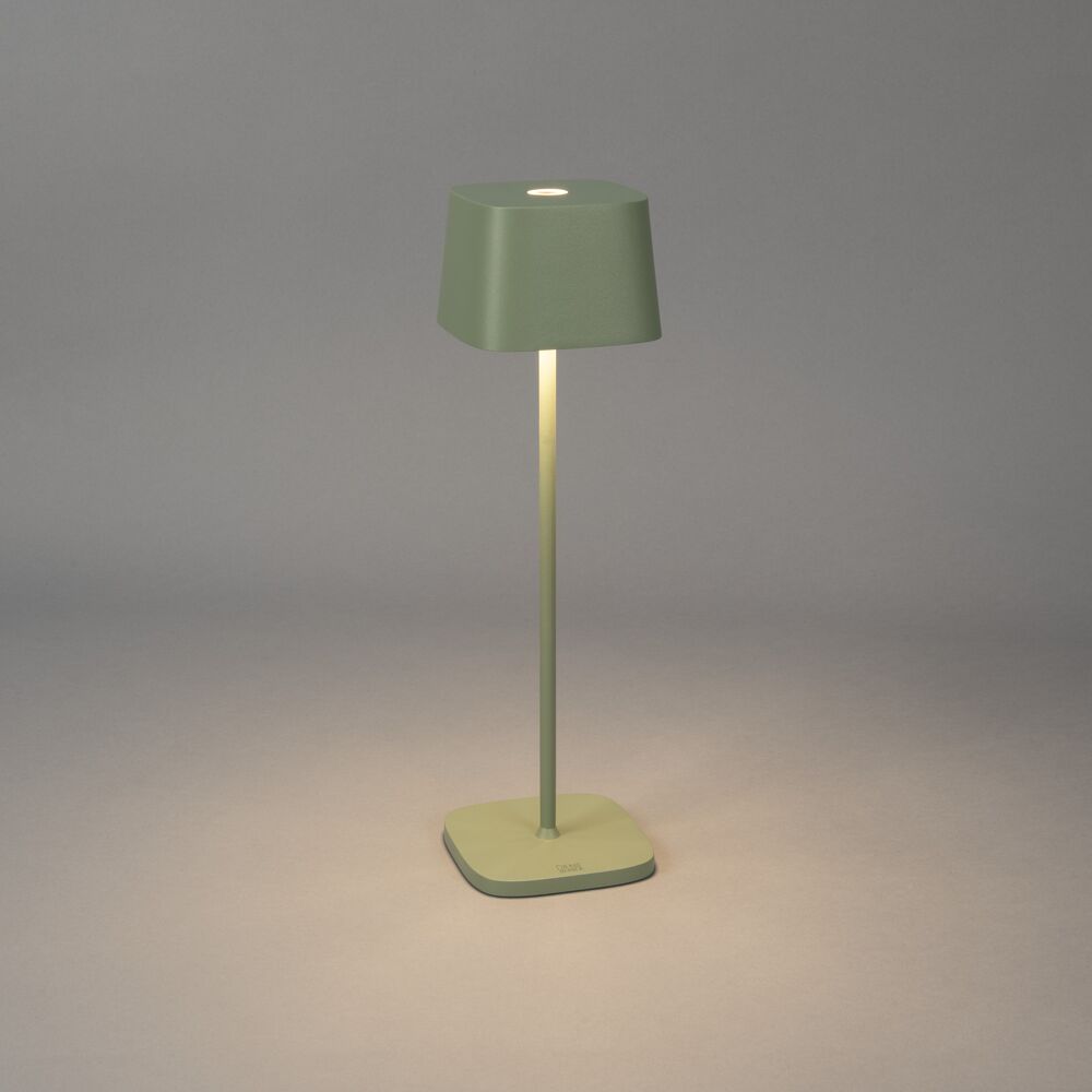 Capri table lamp usb green/gr