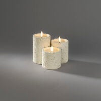 B/O cement candle light LED