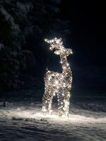 Imitation rattan raindeer LED