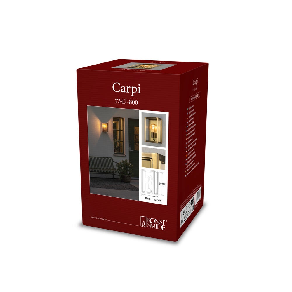 Carpi vägg E27 förmässingad