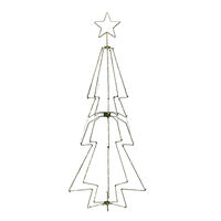 Metallgran mörkgrön 145 LED