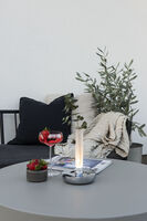 Biarritz bordslampa silver USB