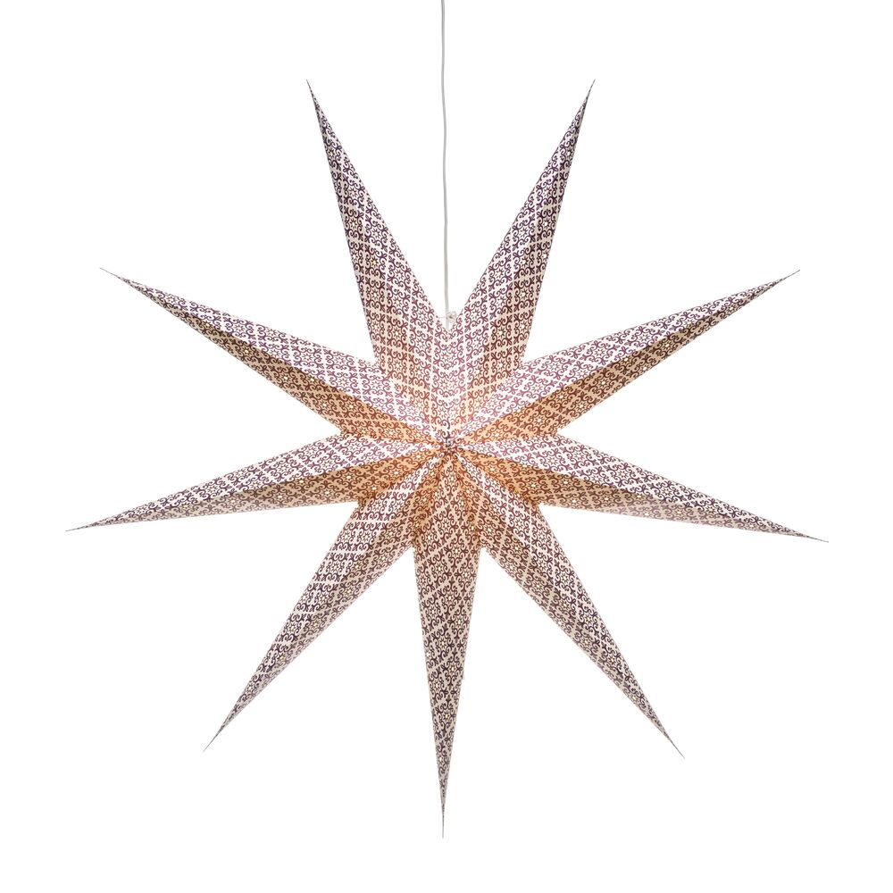 Pappersstjärna lila 115cm 