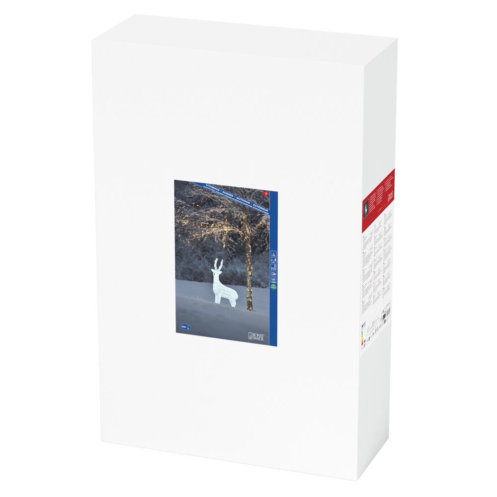 Acrylic Reindeer 105cm, LED