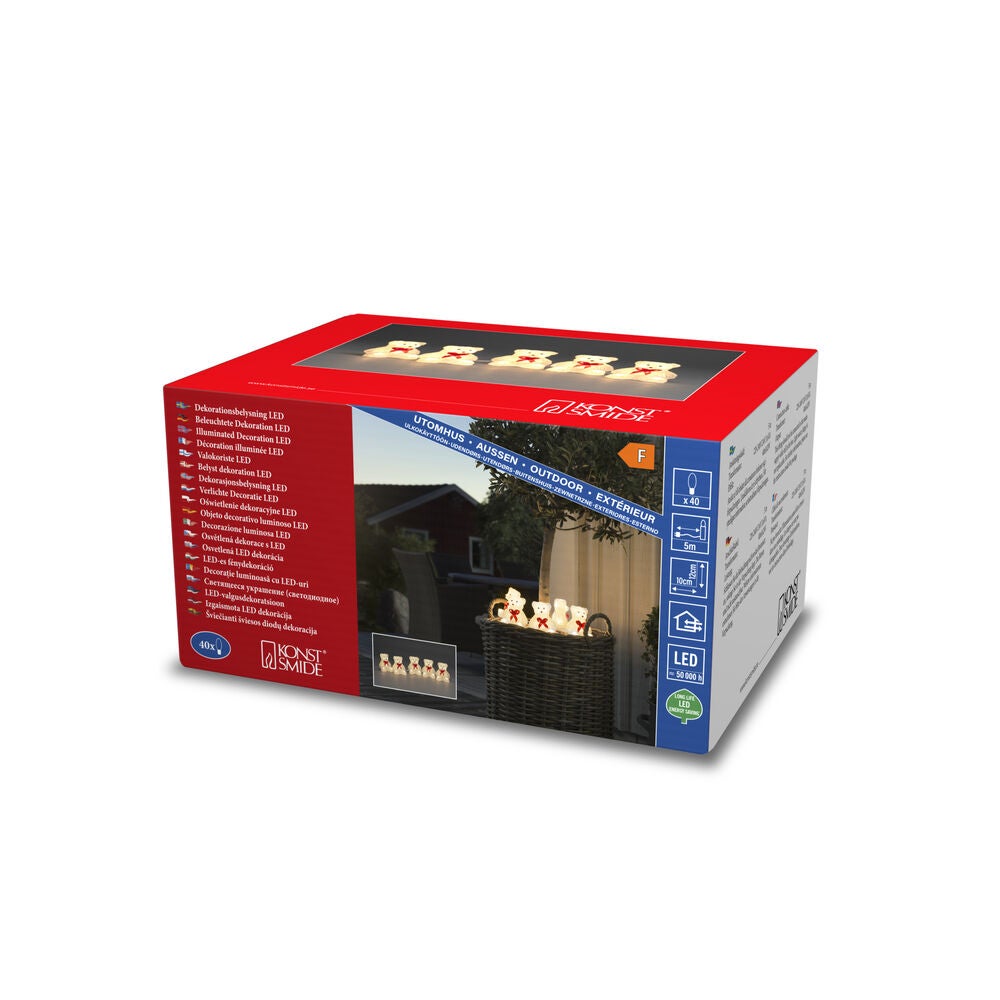 Acrylic Bears 5 Piece Set LED