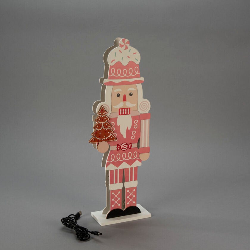 Nötknäppare rosa LED batteri