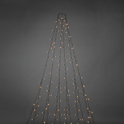 Julgransslinga cluster frostad LED