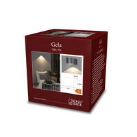 Gela vägglykta ned mgrå LED