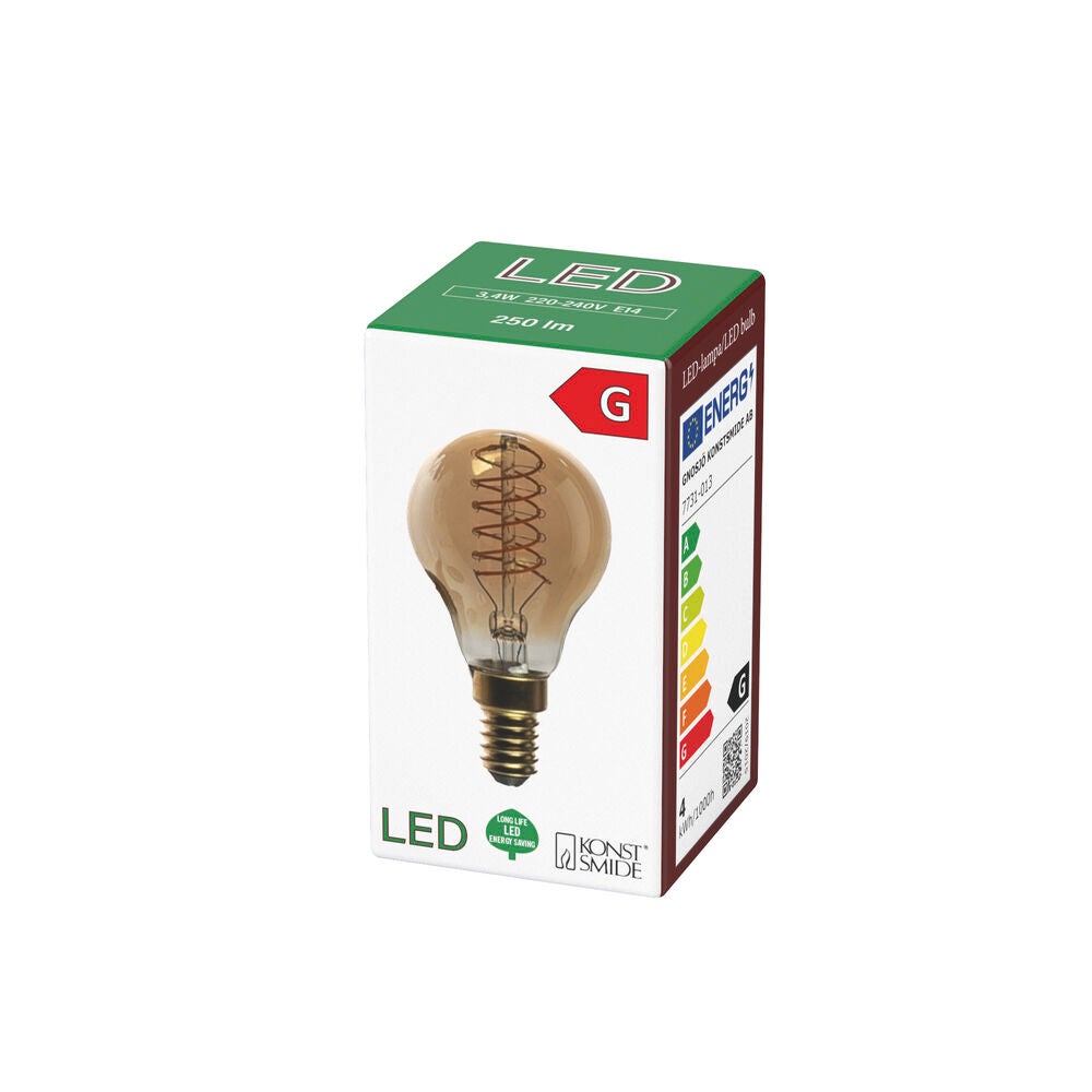 Glödlampa E14 s-LED P45 amber