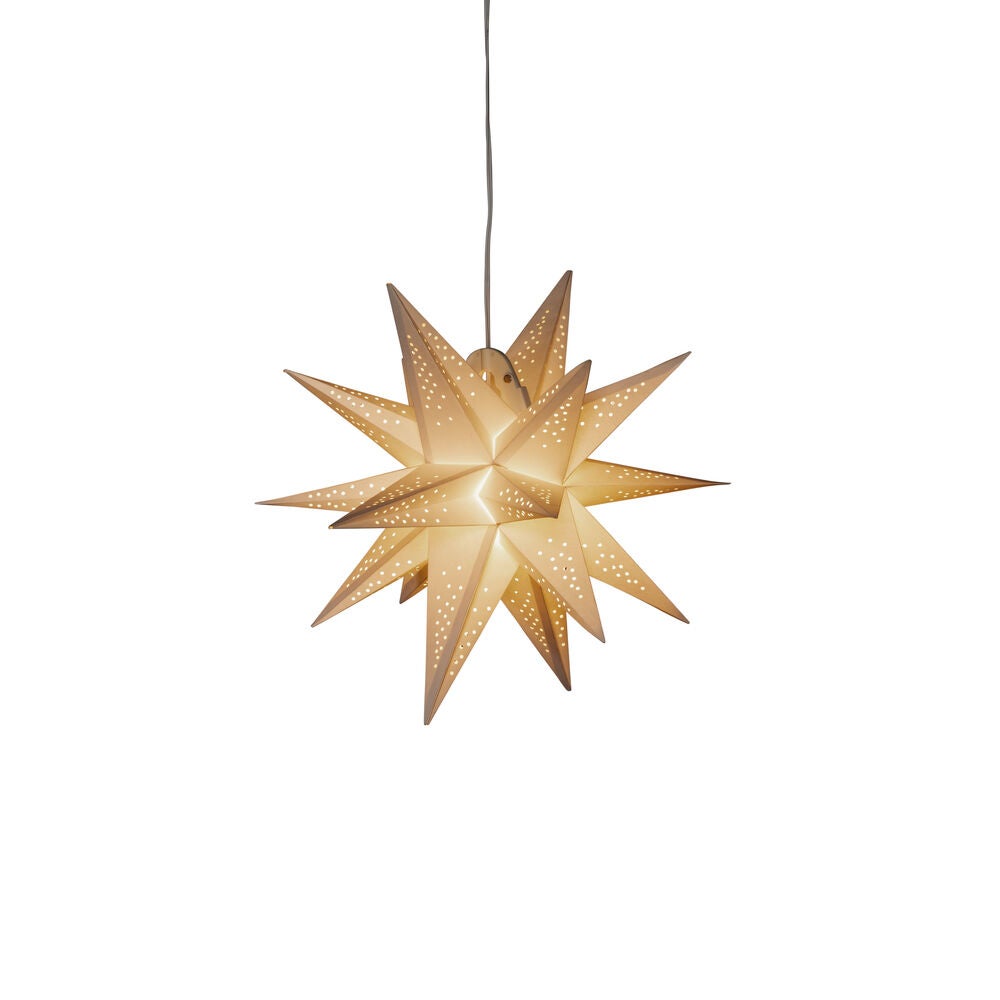 3-D Pappstjärna vit 45 cm LED