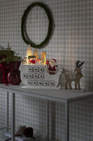 Siluett motiv kalender trä LED