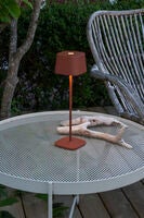 Capri table lamp USB teracotta