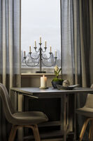 Metallleuchter, chrom