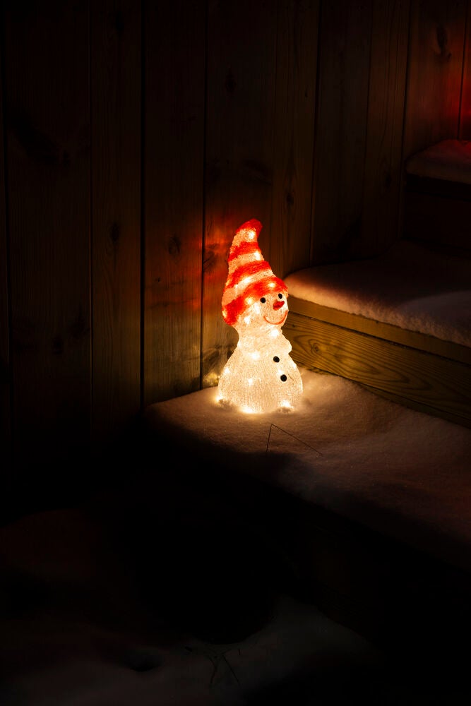 Snögubbe akryl 32cm 32 Led