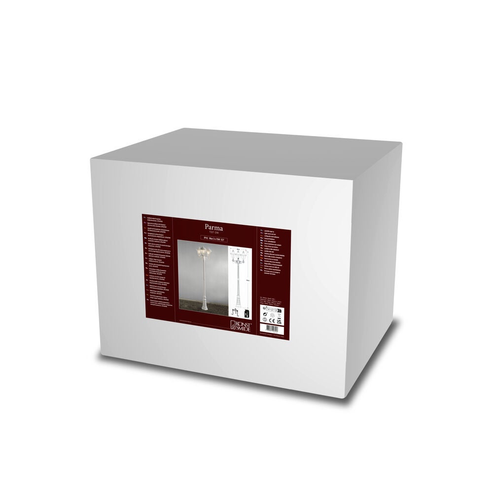 Parma 3-arm lykta ink stolpe