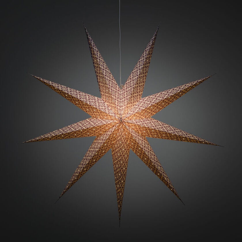 Pappersstjärna lila 115cm 