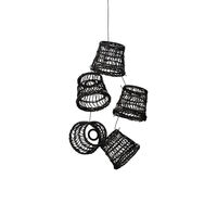 Small Lamp Shade Rattan 5pce