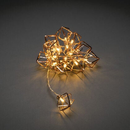LED Dekolichterkette, kupferfa