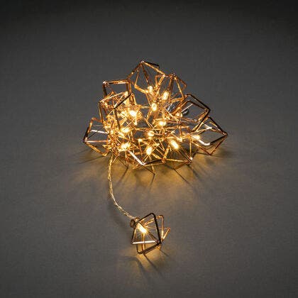 LED Dekolichterkette, kupferfa