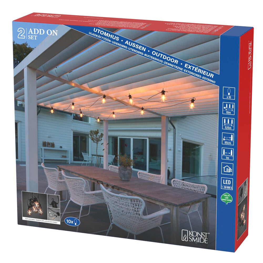 Tilläggsslinga E27 10LED utbyt