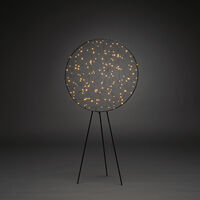 Rund metalldekoration 160 LED