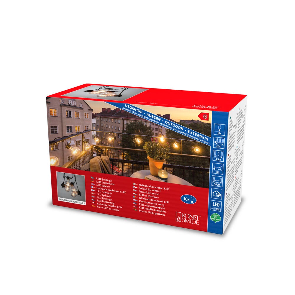 Ljusslinga E27 10 LED