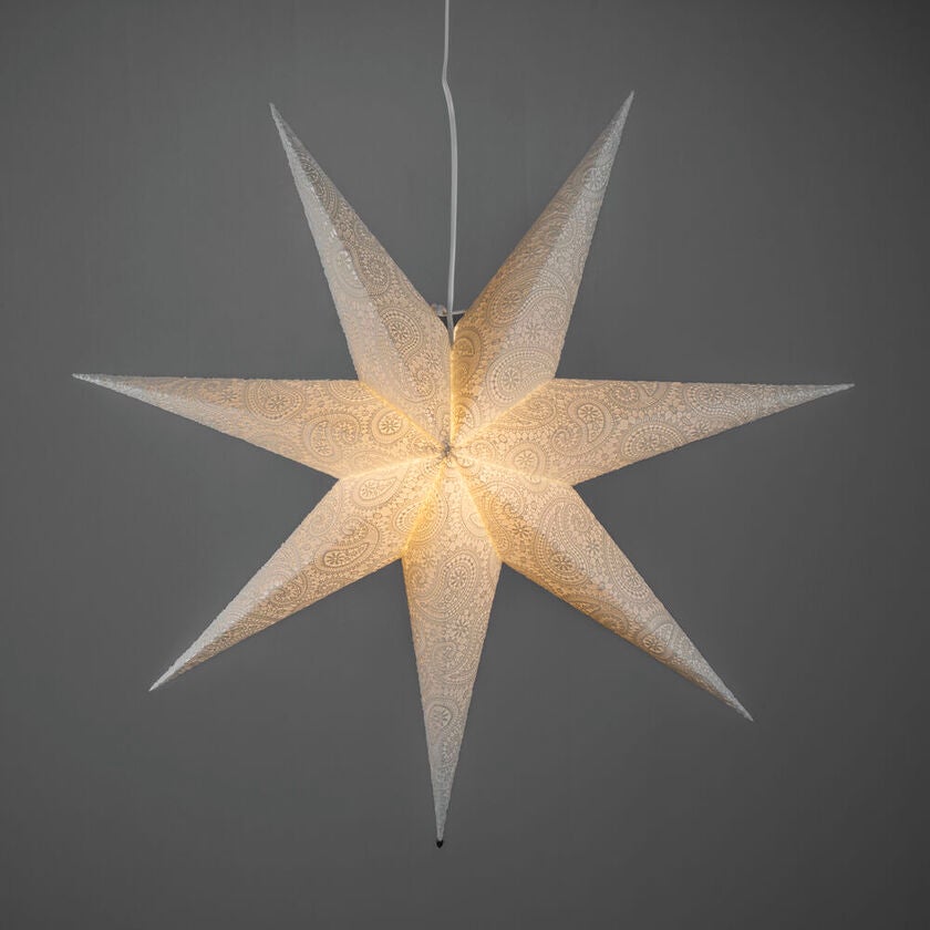 Paper Star hanging 80cm white
