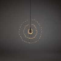 Dek. 25 cm, svart naked wire