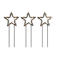 3xBlack met.star grd.stick LED