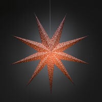 9 Point Paper Star Red/White