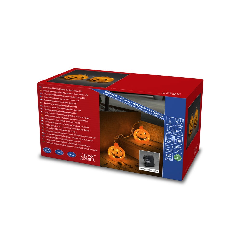 Acrylic pumpkin set B/O