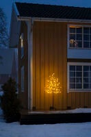 Brunt träd 150 cm varmvit LED