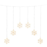 Gardinslinga 6 snöflingor