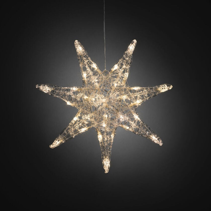 Stjärna akryl vvita LED