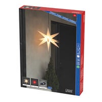 3-D Kunststoffstern 60cm rot,