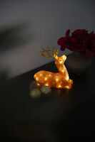 LED Acryl Rentier, 24 LED