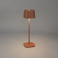Capri table lamp USB teracotta