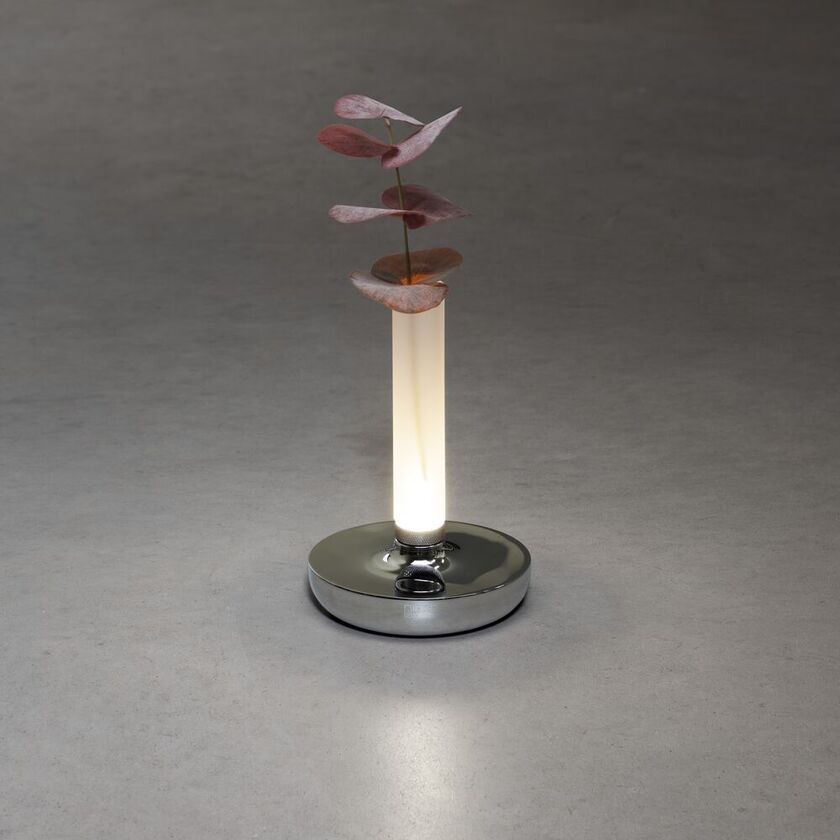 Biarritz bordslampa silver USB