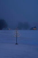 Brunt träd 150 cm varmvit LED