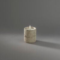 B/O cement candle light LED