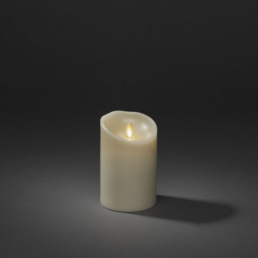 B/O Wax candle LED 8,8x13,4cm