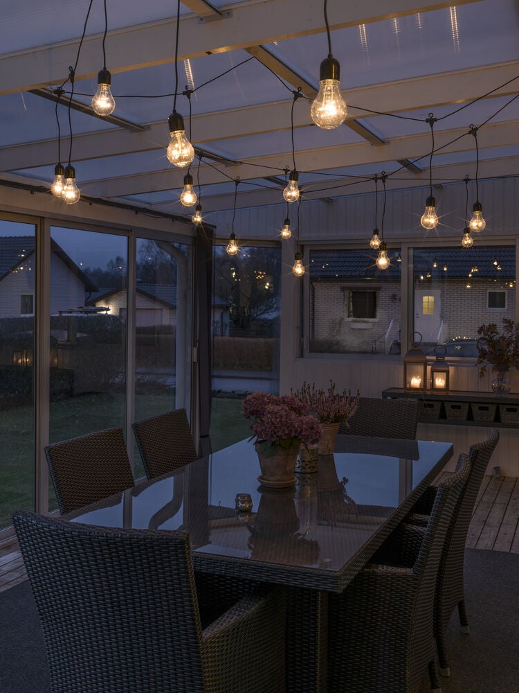 20 Clear Bulb LED Icicle Set