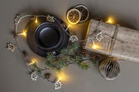 Slinga 10 kottar i trä LED