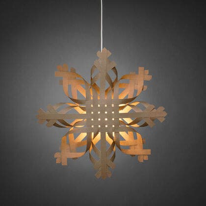 8 Point Paper Star 50cm Brown